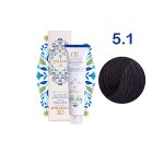 رنگ مو لولیا 5.1 قهوه ای خاکستری روشن Lollia 3D Hair Color