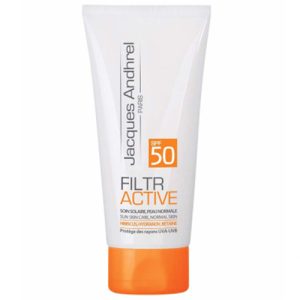 کرم ضد آفتاب بی رنگ ژاک آندرال پاریس با SPF50 مناسب پوست خشک و معمولی حجم 50 میلی لیتر