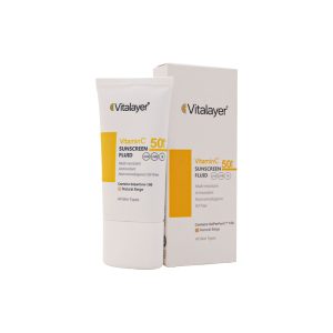 فلوئید ضد آفتاب ویتامین سی SPF50 (بی رنگ)
