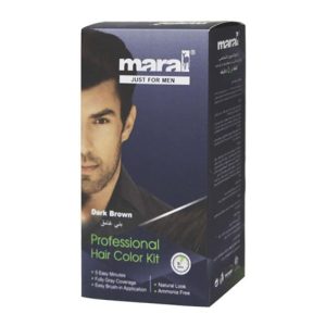 کیت رنگ موی مردانه مارال قهوه ای تیره مدل حجم 100 میلی لیتر