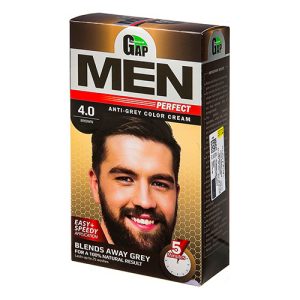 کیت رنگ مو مردانه گپ gap شماره 4/0 brown قهوه ای