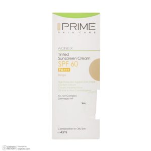 کرم ضدآفتاب پرایم SPF60  رنگ بژ حجم 40 میل
