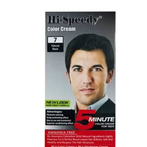 کیت رنگ مو مردانه های اسپیدی (Hi Speedy) شماره 7 رنگ مشکی طبیعی