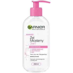 ژل شستشو گارنیر پوست حساس ژل میسلار 200 ميل Garnier Gel Sensitive Skin