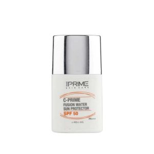 فلوئید ضد آفتاب فیوژن واتر پرایم منناسب انواع پوست رنگ بژ روشن SPF50 حجم 40 میل
