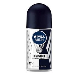 رول مام ضد تعریق نیوآ مردانه مدل Nivea Black & White Invisible Original حجم 50 میلی لیتر