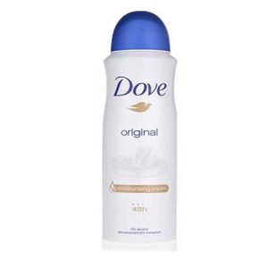اسپری ضد تعریق زنانه داو Dove مدل اورجینال آبی orginal حجم 150 میلی لیتر