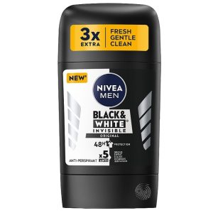 مام صابونی مردانه نیوا Nivea Black and White Original حجم 50 میلی لیتر