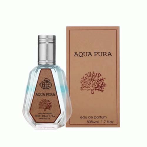 ادکلن 50 میل فراگرنس ورد مدل آکوا پورا رایحه اورتو پاریسی مگاماره (Aqua Pura)Megamare