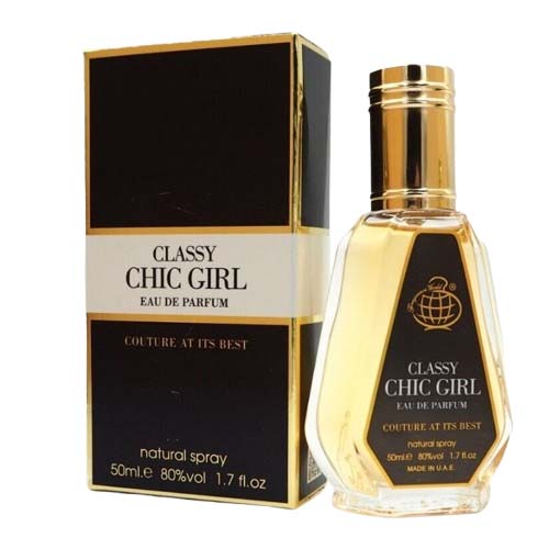 ادکلن 50 میل فراگرنس ورد مدل کلاسی چیک گرل رایحه گود گرل (گودگرل) (Chic Girl)Good Girl