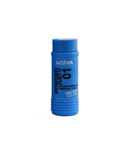 پودر حالت دهنده مو آگیوا AGIVA شماره 01 آبی مدل Flexible Styling وزن 20 گرم
