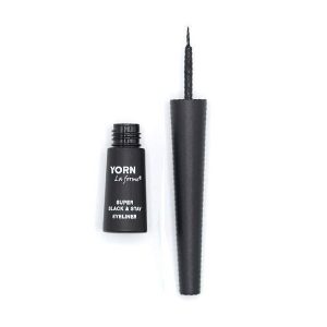 خط چشم کوزه ای مویی یورن Yorn Super Black & Stay Eyeliner