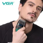 ماشین اصلاح موی صورت وی جی ار مدل V-308 با تیغه تیتانیوم پیشرفته - تصویر 5