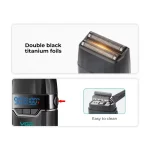 ماشین اصلاح موی صورت وی جی ار مدل V-308 با تیغه تیتانیوم پیشرفته - تصویر 2